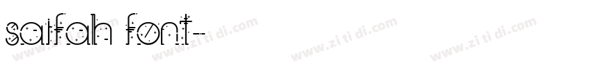 saifah font字体转换